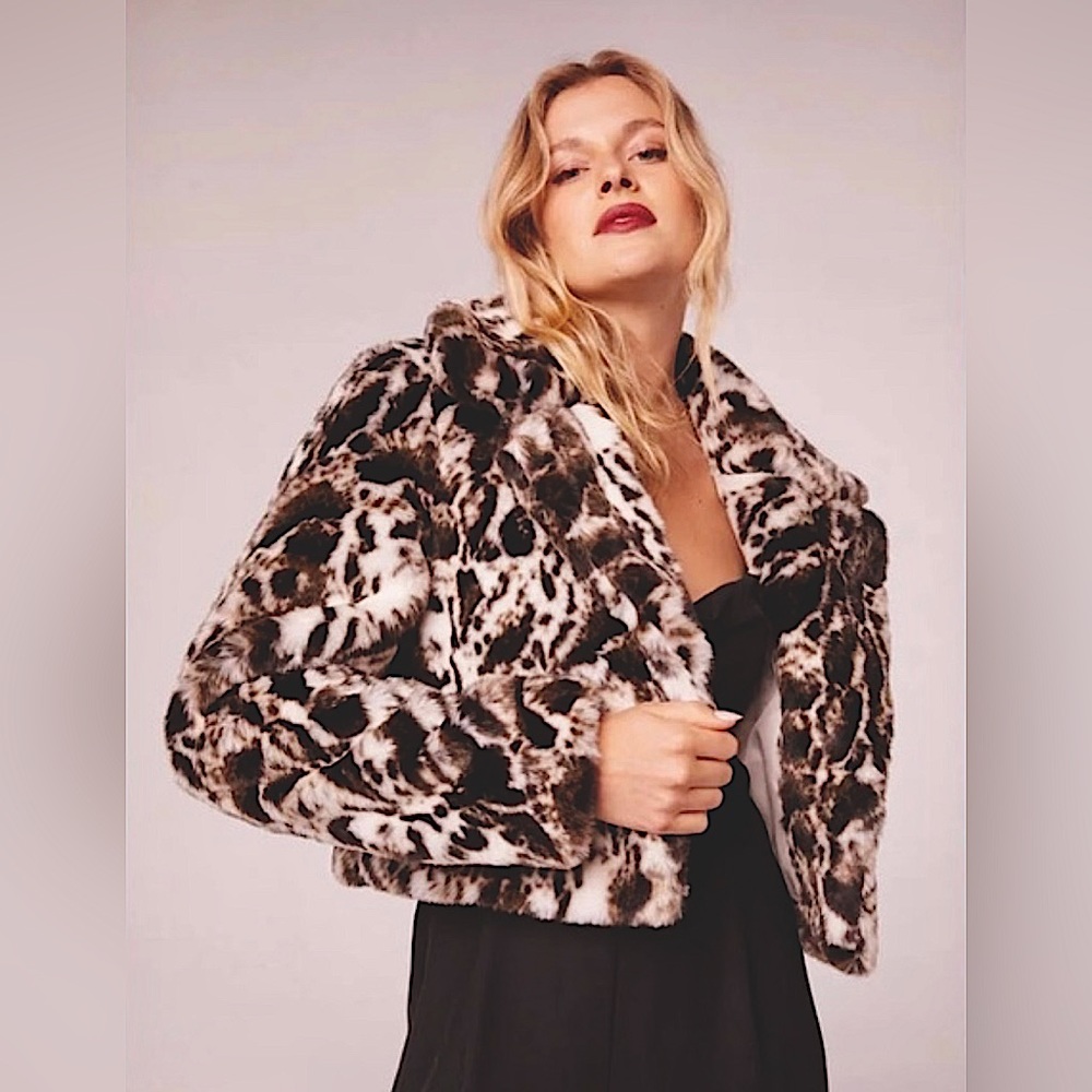 Band Of The Free Wildcat Faux Fur Coat